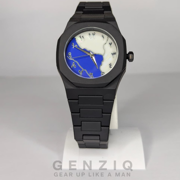 Arabic Aura Blue-White Dial
