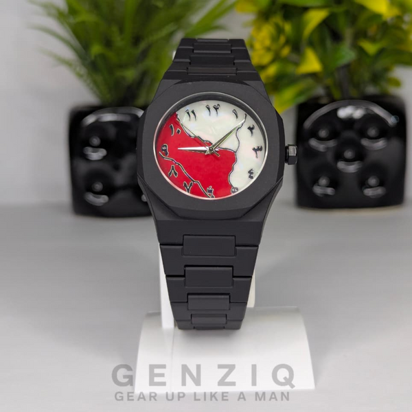 Arabic Aura Red-White Dial
