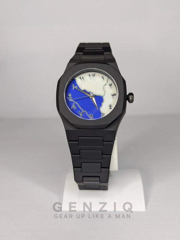 Arabic Aura Blue-White Dial
